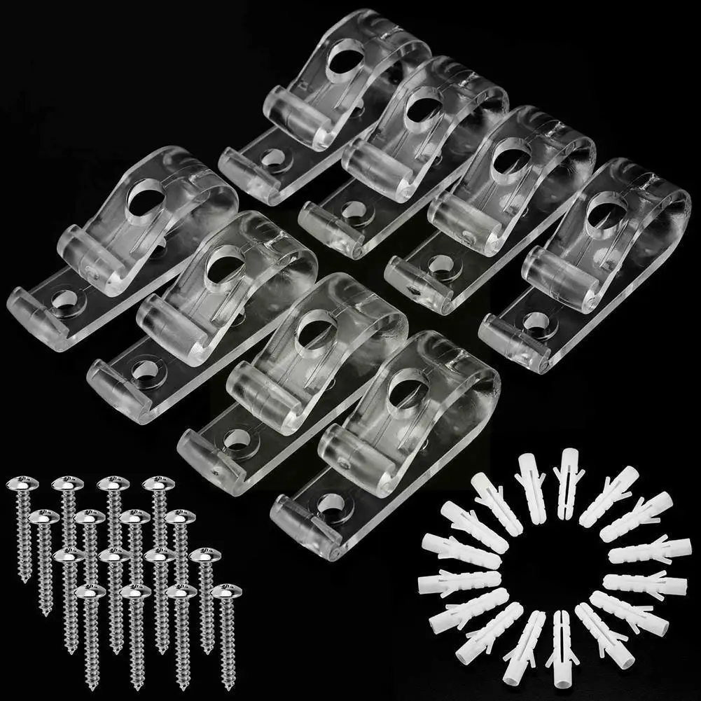 4pcs/set Child Safe Blind Clips With Screws Device Blinds Roller Safety Chain Cord Curtain Chain Hook Vertical Clip