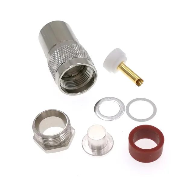 MASCHIO UHF 1x PL259 PL-259 90 ° Clamp RG8 RG213 LMR400 - Foto 9