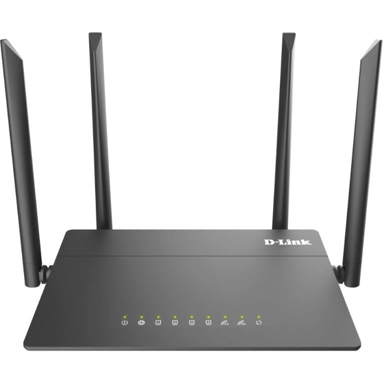 Роутер беспроводной D-Link DIR-822(DIR-822/RU/R1A) AC1200 10/100BASE-TX черный