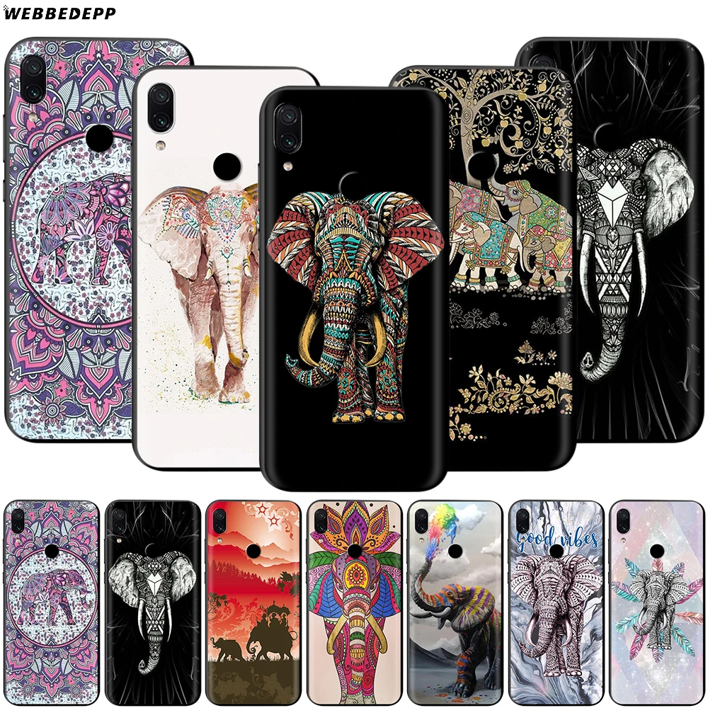 

Webbedepp Indian Animal Elephant Totem Case for Xiaomi Redmi 4A 4X 5 5A 6 6A 7 7A S2 Note Go K20 Pro Plus Prime
