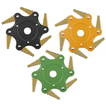

65Mn Steel Metal Mower Blades Durable Sharper More Long Service Life Outdoor Garden Weeding Brush Cutter Trimmer Heads