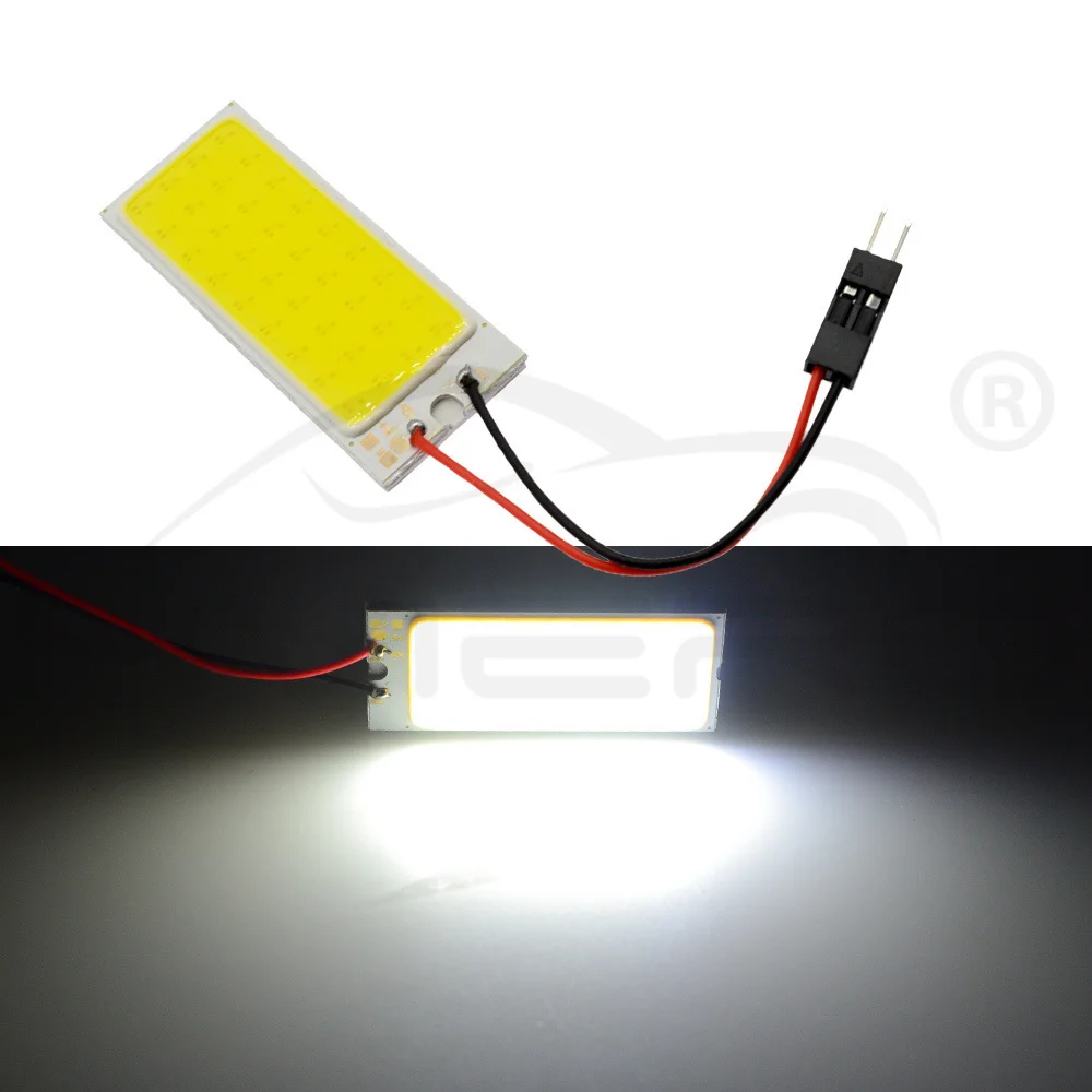 Hviero White Red T10 Cob 36Led Car Led w5w C5W C10w 194 Panel Lamps Auto Door Reading Lamp Backup Bulb Dome Festoon Light BA9S DC 12v