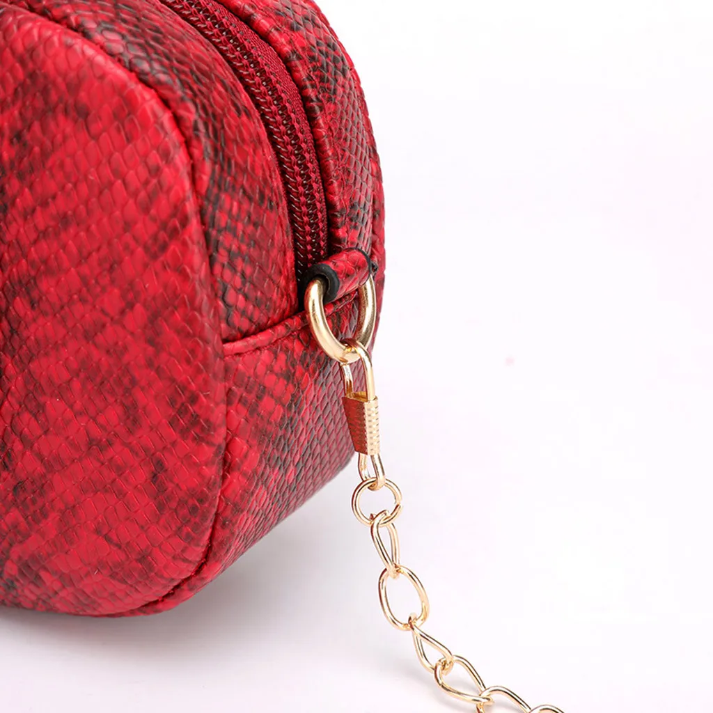 Змеиный узор цепи ремень сумки для женщин телефон сумка змеиная кожа pu поясные сумки женские поясные сумки на молнии нагрудная сумка# P