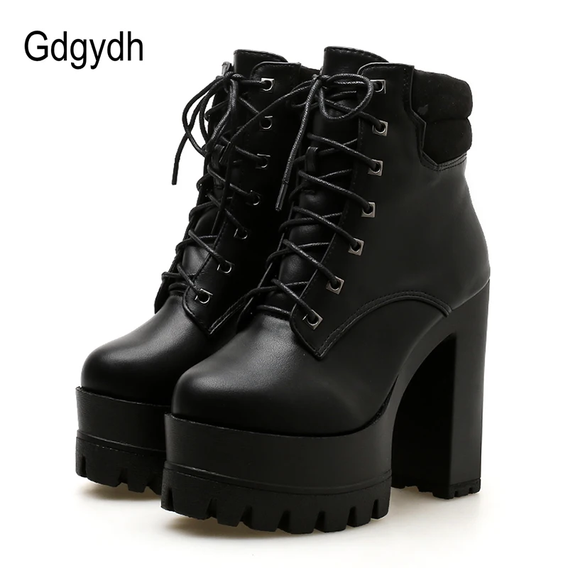 comfortable black heeled boots