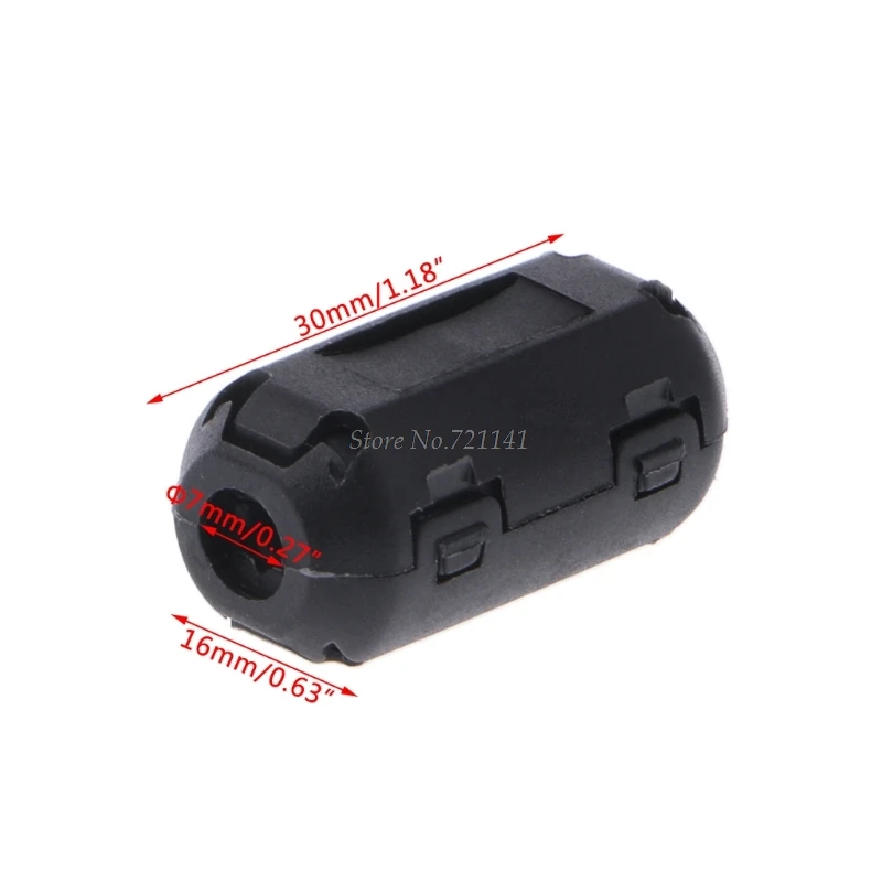 7mm Inner Diameter X.shine Pack of 10 Snap on Ferrite Core Bead Choke Ring Cord RFI EMI Noise Suppressor Filter for USB/Audio/Video Cable Power Cord Black 7mm Inner Diameter X.shine Pack of 10 Snap on Ferrite Core Bead Choke Ring Cord RFI EMI Noise Suppressor Filter for USB/Audio/Video Cable Power Cord Black