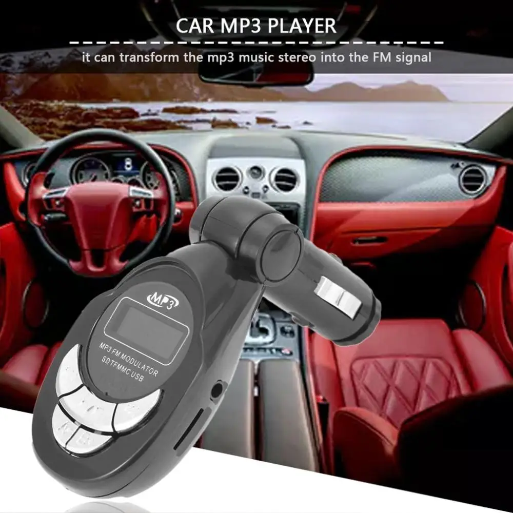 2019 Новинка 4 в 1 Автомобильный MP3 плеер беспроводной fm-передатчик аудио модулятор