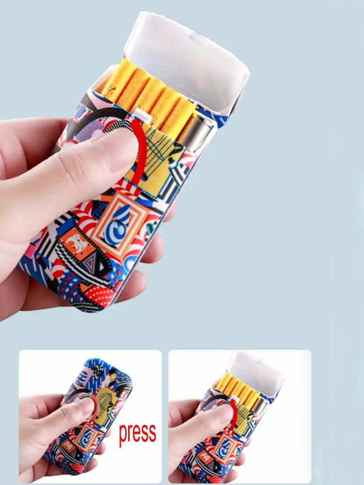 

100pcs USB Lighter cigarette case for 20 cigarettes pack for 100mm long cigarettes