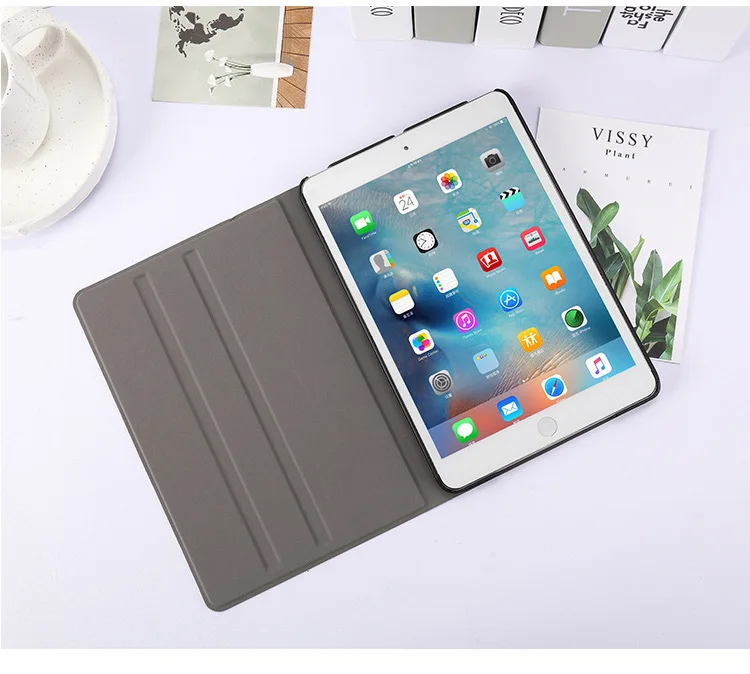 Автоматический будильник смарт-чехол с подставкой для Планшеты ipad Mini1 на возраст 2, 3, 4, 5, ipad air 2 3 pro 10,5 Мультфильм защитный чехол для ipad 2, 3, 4 18 9,7