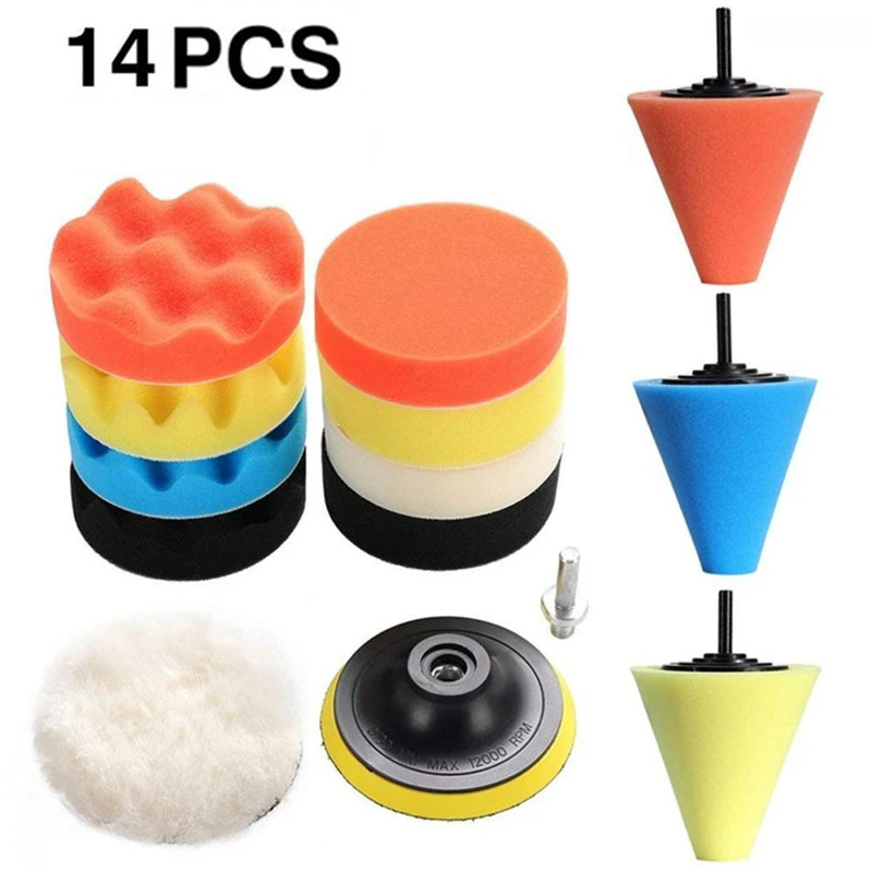 Cut Price Care-Tools Polishing-Cone Car-Body-Wheels Buffing-Pad 14pcs J19 1/3''/6mm-wheel R6qKnNy5R