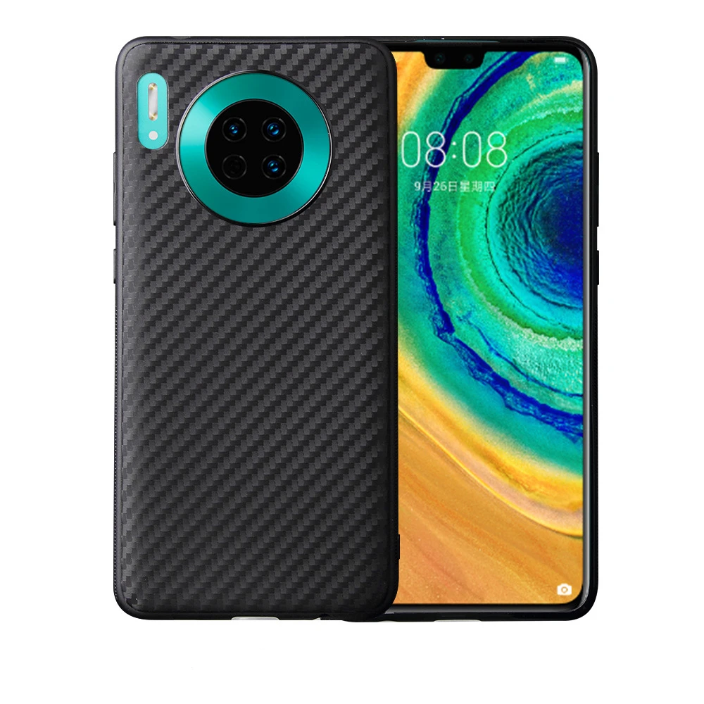 Прочный матовый мягкий чехол на Huawei P30 P20 Pro Mate 30 20 Lite P Smart 2019 Y6 Y7 Y8 Y9 2018 углеродное