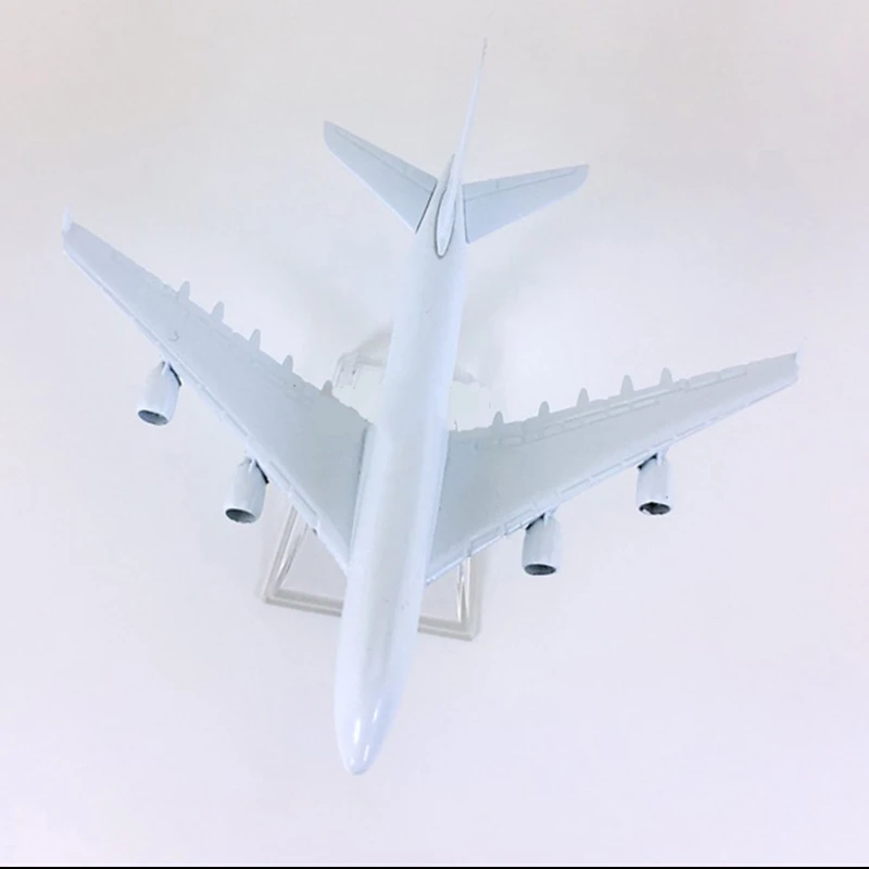 1:400 масштаб самолетов 14 см Airbus A380 модель самолета металлический белый корпус пустой без покрытия живопись коллекционные DIY украшения