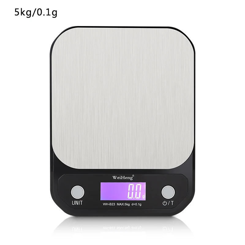 10 кг/1 г кг/3 кг/0,1 г принимает массу весом до 5 кг/0,1 г светодиодный Портативный электронные кухонные весы точные цифровые весы Еда баланс измерительный Вес весы - Цвет: 5kg-0.1g black