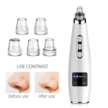 

Electric Blackhead Remover USB Rechargeable Face Pore Vacuum Skin Care Acne Pore Cleaner Pimple Removal Vacuum Suction Tool