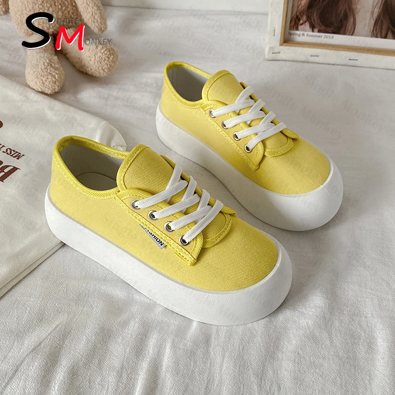2021 Autumn New Walking Running Sneakers Casual Flats Platform Breathable Women Vulcanize Shoes Canvas Designer Sports | Обувь