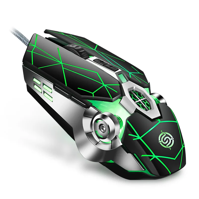 

Mechanical Mouse Computer PC Mouse Wired Gaming Mini Silent Mouse for Pubg LOL CF Gamer Mouse with RGB LED Light
