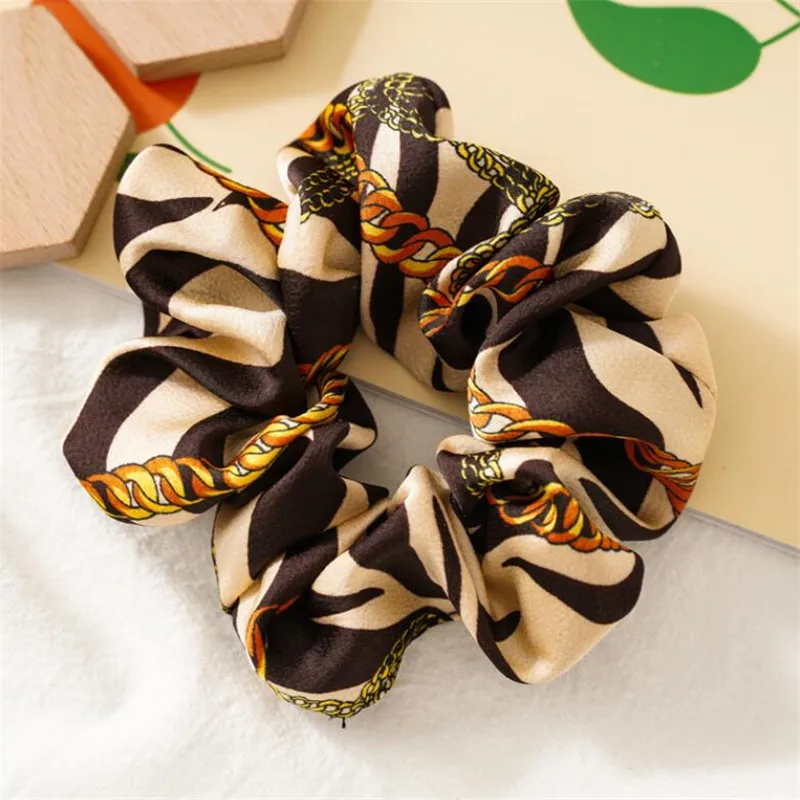 2 шт./компл. Для женщин Scrunchies змея/фонарик, Леопардовый принт, эластичный пояс, резинки для волос, дамские стрейч; прическа хвостик; головная повязка с принтом Сплошной Головные уборы