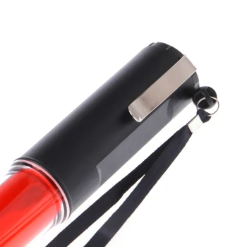 

Powerful LED Flashlight Plastic Traffic Wand Torch 4 Modes Blizzard Flash