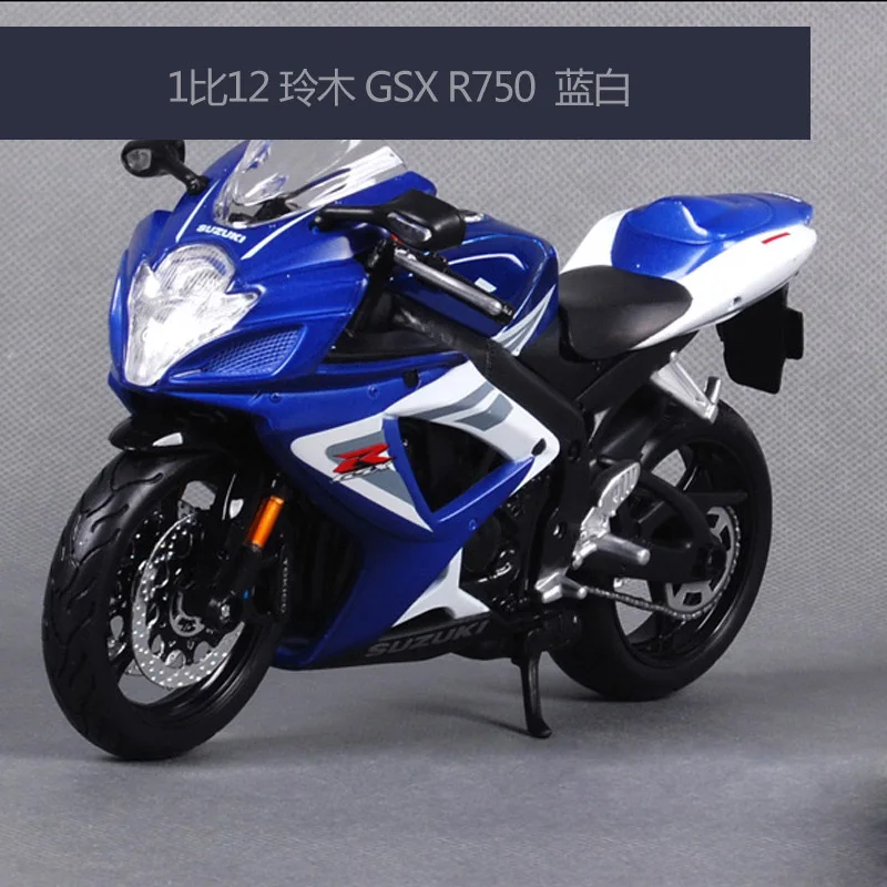 Maisto 1:12 Suzuki GSX-R750 мотоцикл металлическая модель игрушки для детей подарок на день рождения Коллекция игрушек