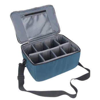 

Folding Lens Storage With Strap Multifunction Portable Travel Camera Insert Bag Partition Flexible Padded Waterproof For DSLR
