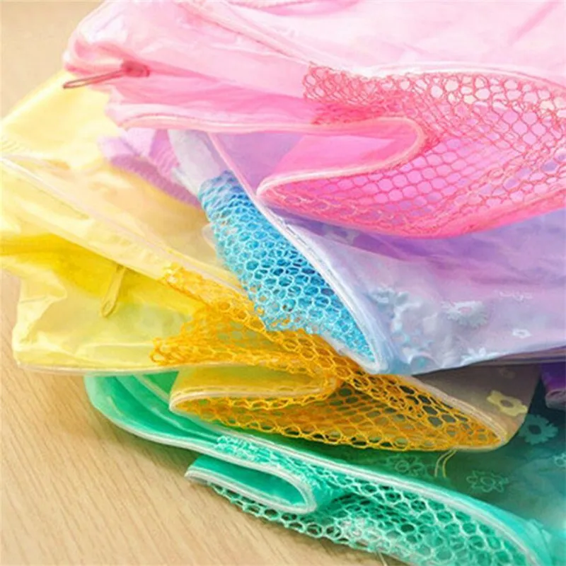 Cosmetic Storage Bag 5 color waterproof PVC Women Transparent Organizer for Makeup Pouch Compression Travelling Bath