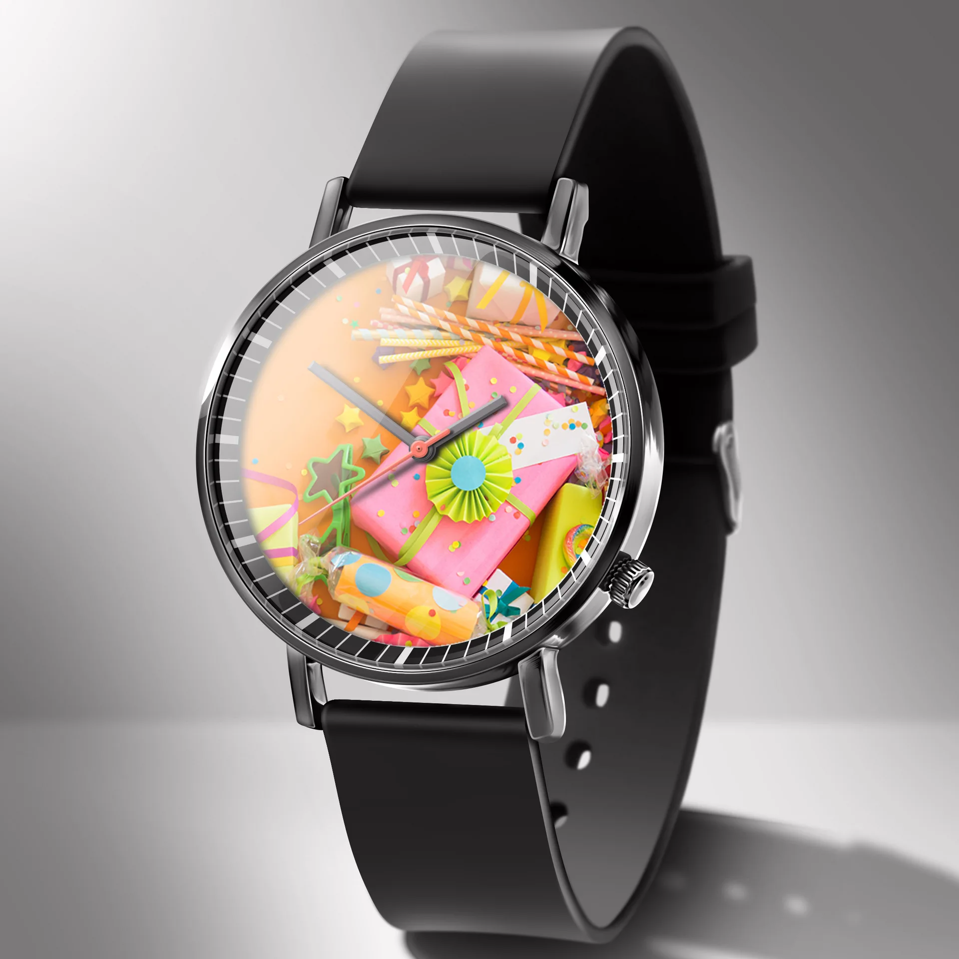 

New Style Color Rainbow Sugar Trend Students Fashion Men Women's Quartz Watch Business Watch