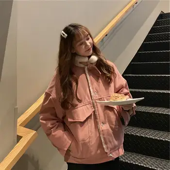

autumn and winter new style, simple and pure color, pure and pure color denim jacket