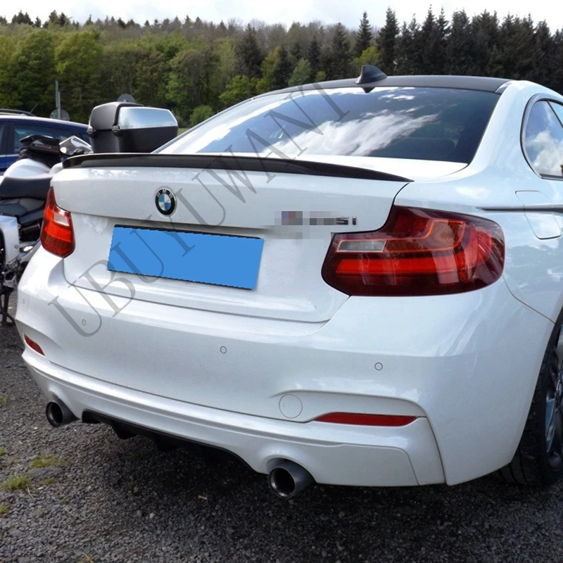

For BMW 2 Series F22 Coupe 2014 - 2019 P Style Carbon Fiber Exterior Rear Spoiler Tail Trunk Boot Wing Decoration Car Styling