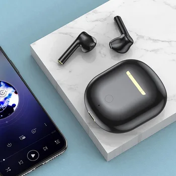 

5.0 Bluetooth Sports Headset Portable TWS Bilateral Stereo HiFi Headset Battery Display Call Function with Charging Compartment