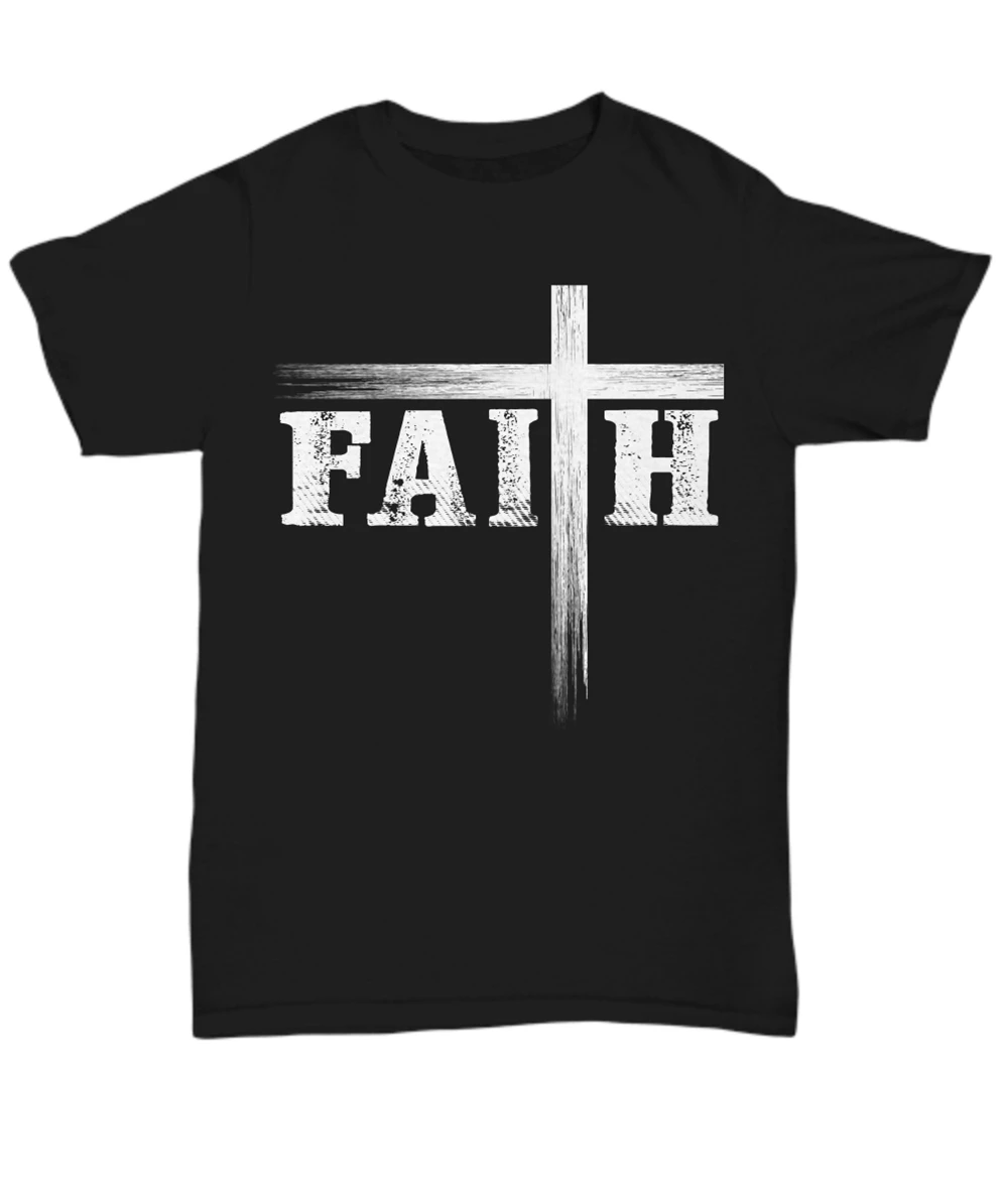 Футболка христианская вера и крест футболка унисекс с надписью Believe God Christ