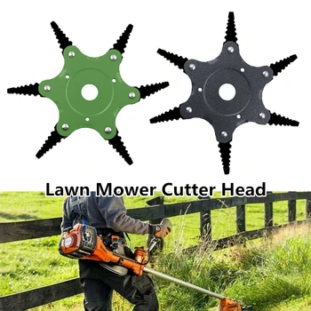 

Lawn Mower Accessory 6 Steel Sawtooth Garden Blade Manganese Steel Grass Trimmer Brush Cutter Head Garden Or Agricultural Use