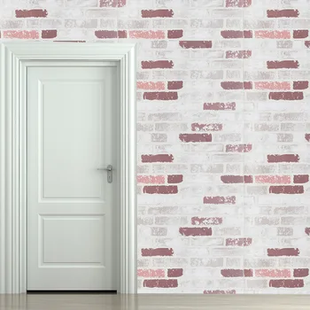 

Home Decor brick pattern waterproof self-adhesive Vinyl wallpaper self-adhesive wallpaper imitation brick stickers 10 meter
