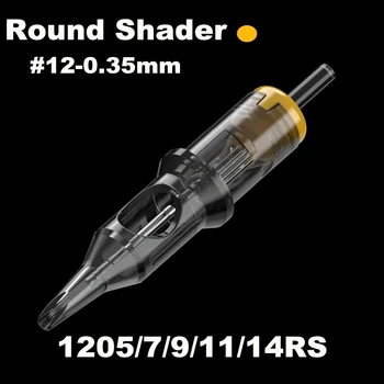 

Tattoo Needles Revolution Cartridge Round Shader#12 (0.35mm) Stable premium fine needles for Tattoo supply