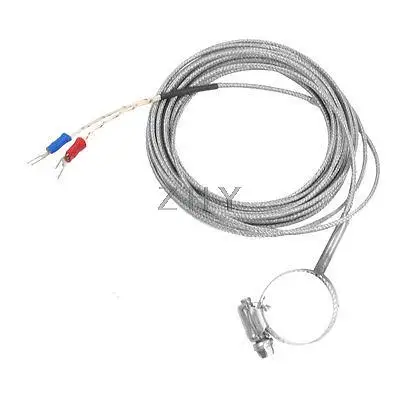 

0-400C K Type Temperature Sensors Thermocouple 5M w 1.1" Clamp Hoop Probe