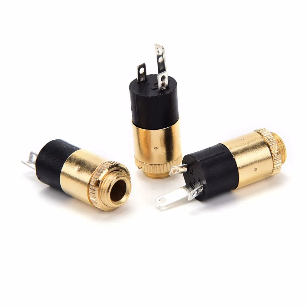 5pcs/lot Gold PJ392 3.5mm Stereo Female Sockect Jack 3.5 Audio Headphone Connector Stereo Headphone Audio Video Jack Socket Plug