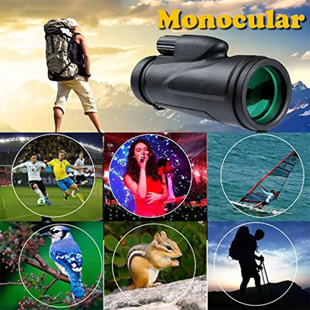 GloryStar 12x50 Монокуляр телескоп высокой мощности HD монокуляр для наблюдения за птицами Кемпинг Туризм матч