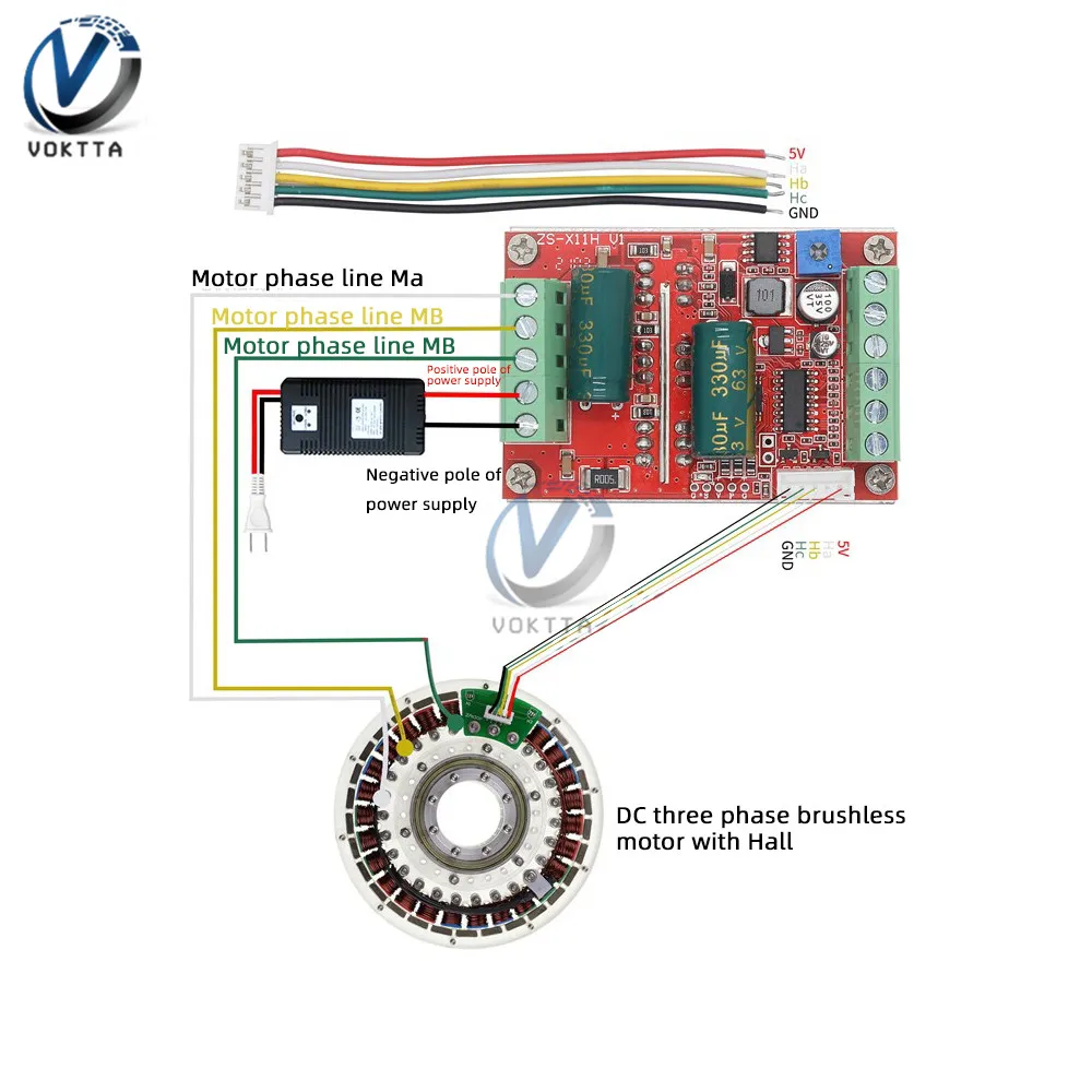 cc 6 60v 400w bldc placa do motorista 01