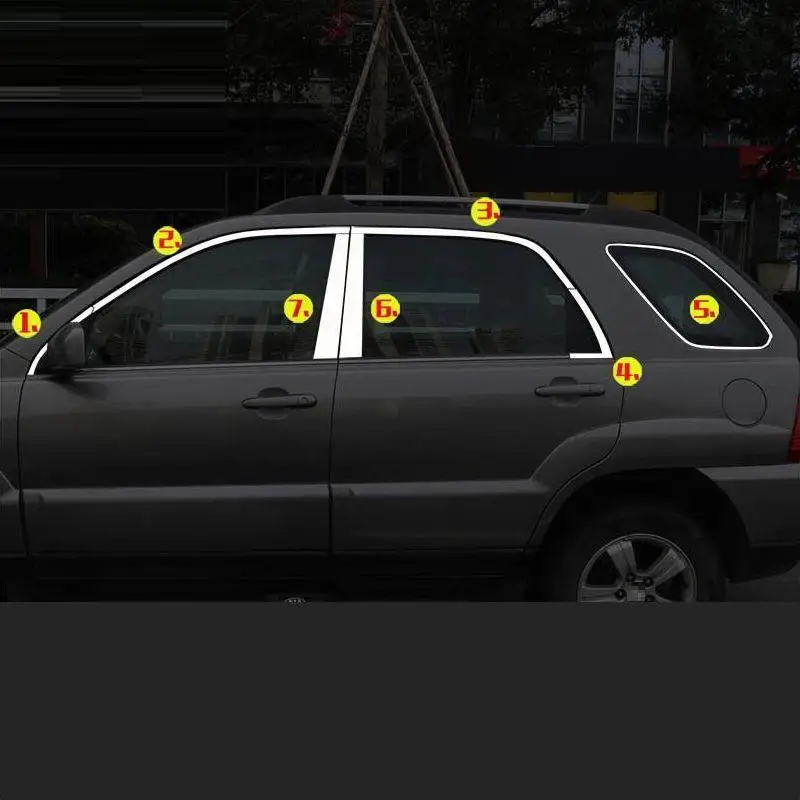 Автомобильные оконные Внешние декоративные автомобильные хромированные