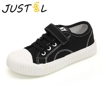 

JUSTSL Children's Canvas Shoes 2019 Autumn new Girls Boys Fashion Sneakers Casual Shoes Kids Biscuit Style Shoes