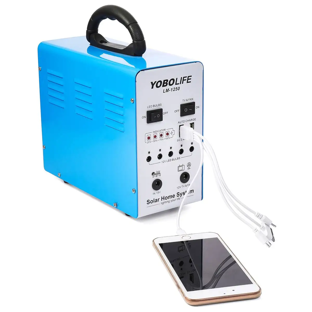 

Mini Solar Panel Generator Portable Solar Generator Iron Shell Solar Energy Storage 12V Outdoor Power Supply New Arrival 2019