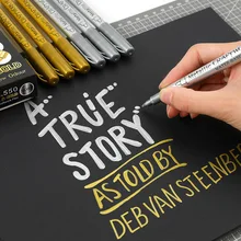 

Diy Metallic Waterproof Permanent Paint Marker Pens Gold And Silver For Drawing Students Supplies Marker Craftwork Pen