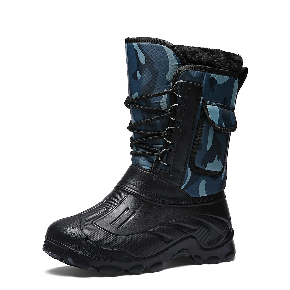 Мужская обувь для сноубординга, высокие Легкие уличные спортивные кроссовки, синие, черные мужские кроссовки для тренировок, большие размеры - Цвет: Blue