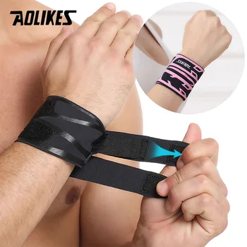 Aolikes 1Pcs Dunne Gym Wrist Wraps Polsband Bandage Voor Basketbal Badminton Tennis Apparatuur Hand Polssteun Carpaal Tunnel Aolikes 1Pcs Dunne Gym Wrist Wraps Polsband Bandage Voor Basketbal Badminton Tennis Apparatuur Hand Polssteun Carpaal Tunnel