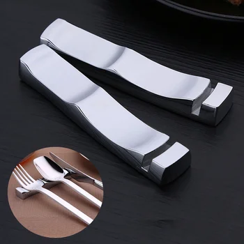 

1Pcs Stainless Steel Chopsticks Rest or Spoon Rest Fork and Knife Holder