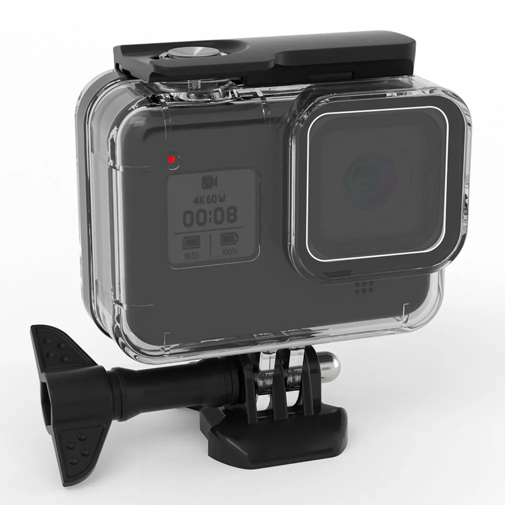 60 м подводный водонепроницаемый чехол для GoPro Hero 8 защитный чехол Корпус черный объектив камеры фильтры 60 м Дайвинг Плавательный набор