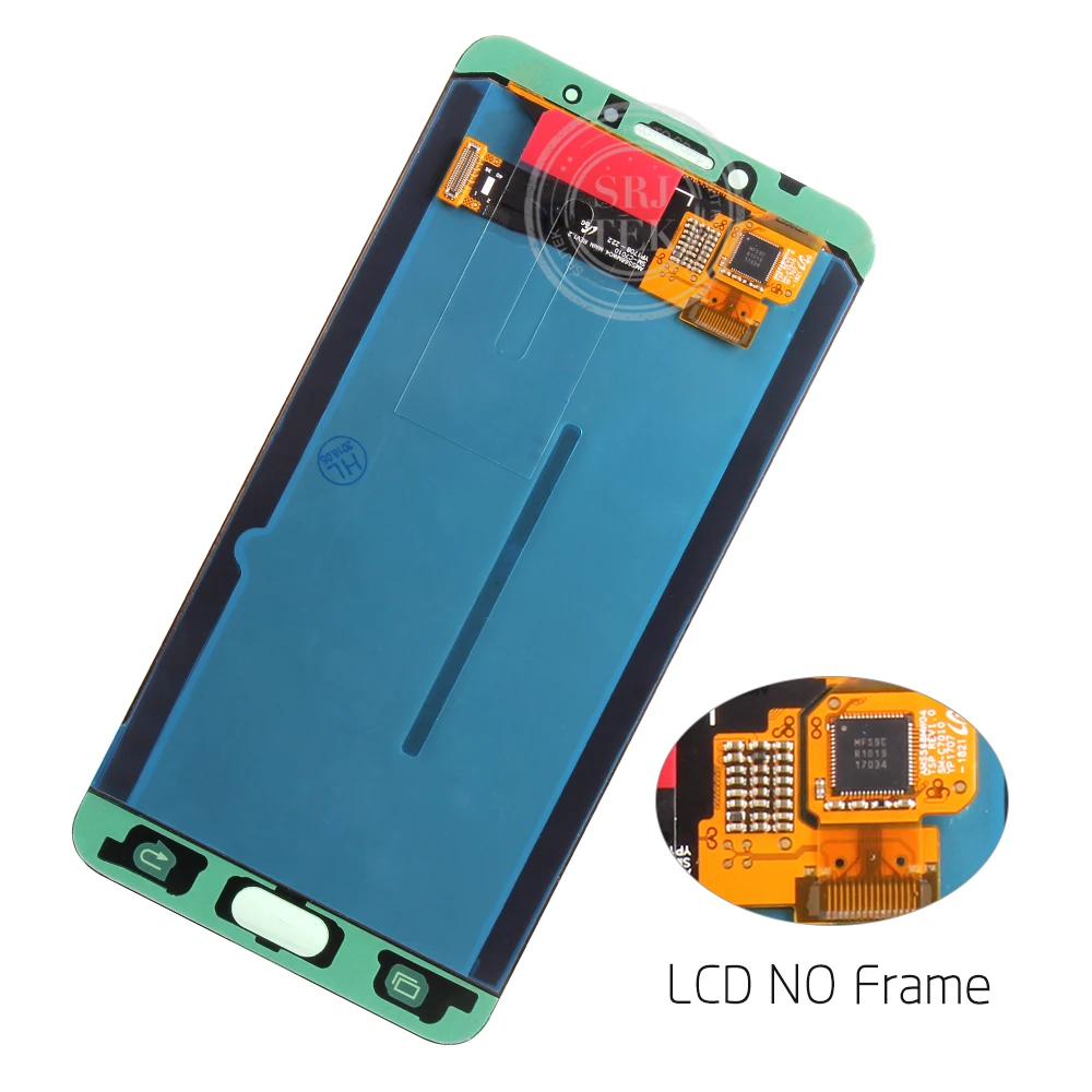 AMOLED для samsung Galaxy C7 Pro дисплей ЖК сенсорный дигитайзер сенсор стекло в сборе рамка для samsung Galaxy C7 Pro C7010 ЖК