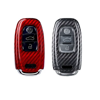 

High Quality Carbon Fiber Key Protection Cover for Audi A4 A4L A5 A6 A6L Q5 S5 S7 Protect Shell Car Case Smart Key Covers