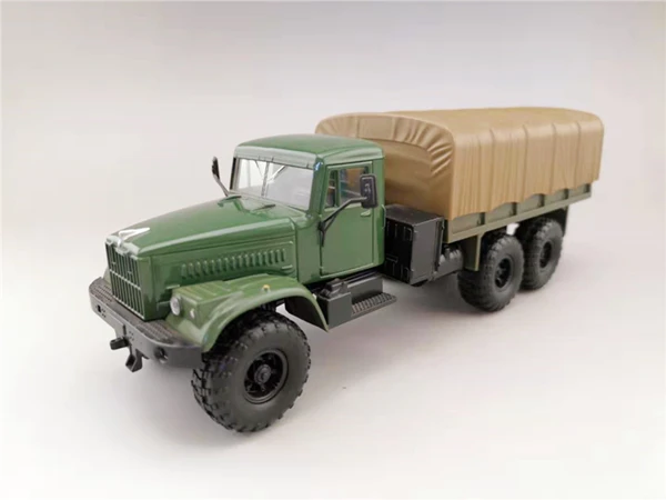 Классический 1:43 России краз внедорожный грузовик сплава модель, коллекция имитации подарок, литой металлический автомобиль модель - Цвет: Армейский зеленый