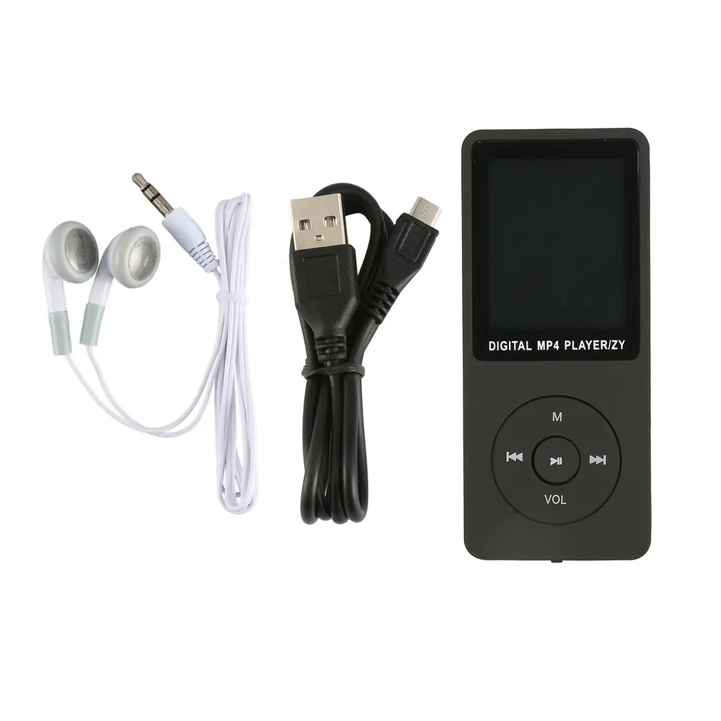 black MP4 player with bluetooth lecteur mp3 mp4 music player portable mp 4 media slim1.8 inch touch keys fm radio video 32G - Цвет: black