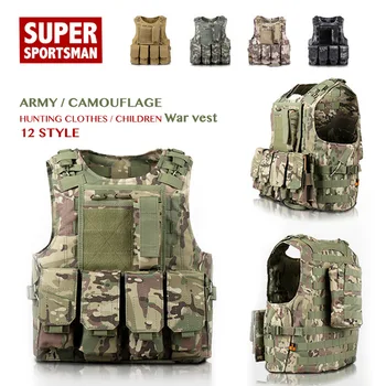 

Children Hunting Camouflage Tactical Kids Airsoft Gear Vests Men Military Equipment Boys Girl Sniper Army Uniform Sports Clothes
