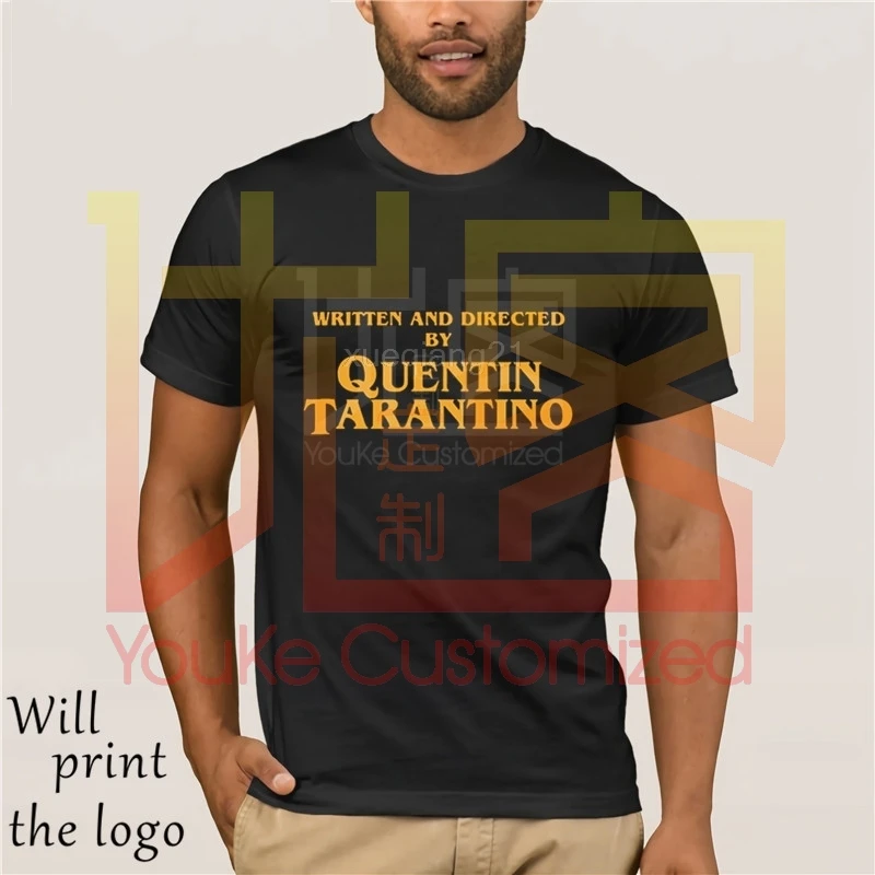 Written and Directed by Film Pulp Fiction Quentin Tarantino Django Kill Bill 2 John Travolta Fashion T shirt | Мужская одежда